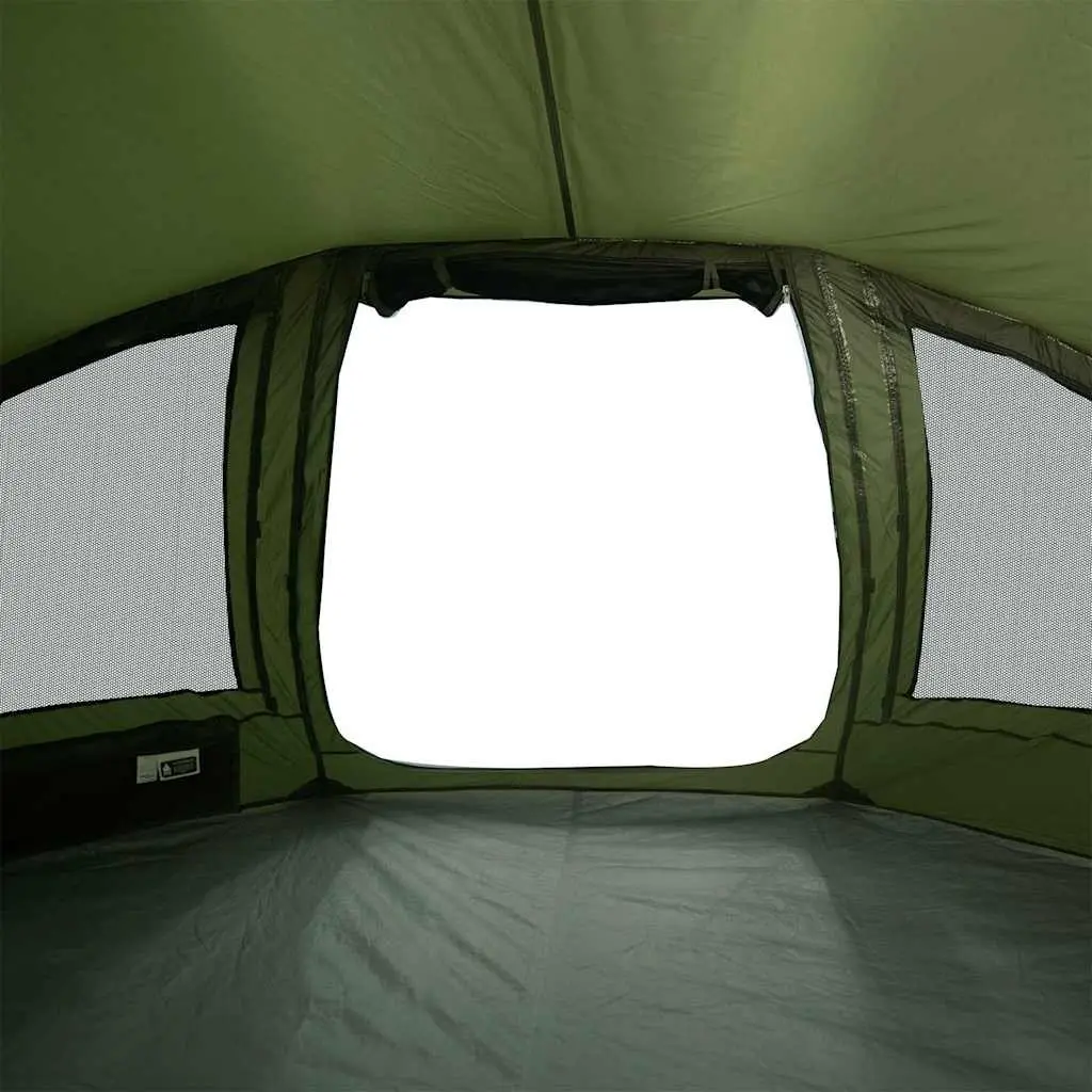Fishing Tent Polyester 5-Person Waterproof Camping Shelter Olive Green