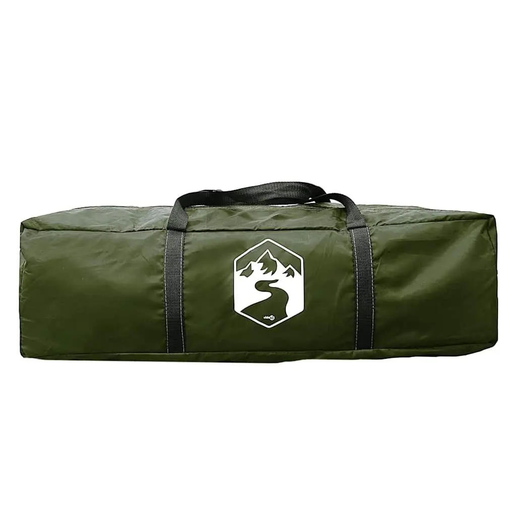 Fishing Tent Polyester 5-Person Waterproof Camping Shelter Olive Green