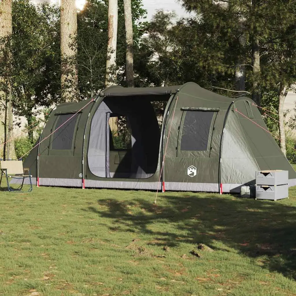 4-Person Waterproof Green Camping Tent