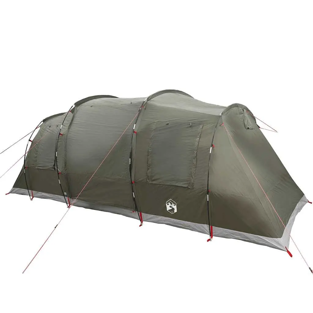 4-Person Waterproof Green Camping Tent