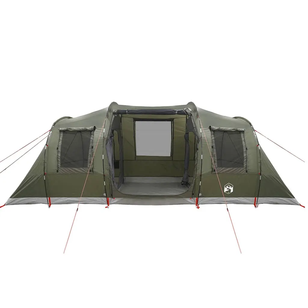 4-Person Waterproof Green Camping Tent