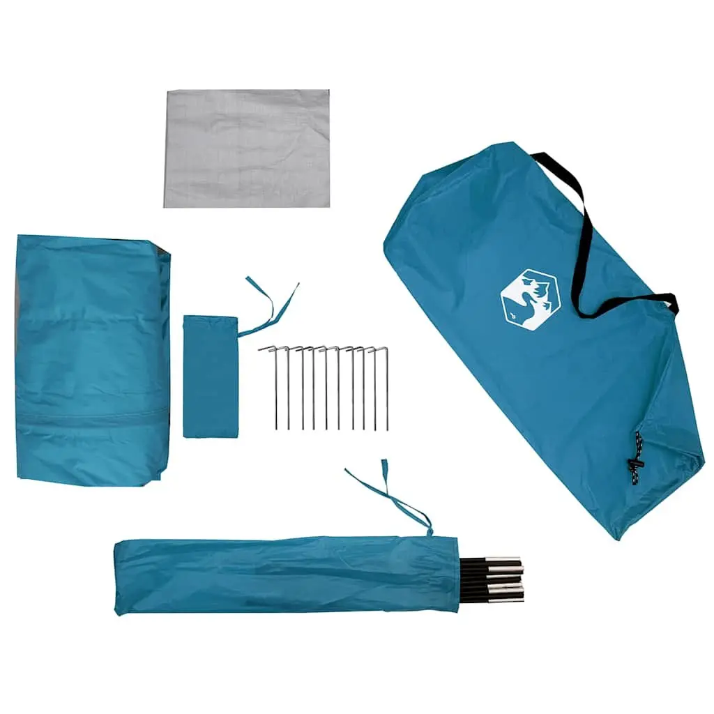 Shower Tent Polyester Waterproof Blue Portable Camping Privacy Toilet Changing Room