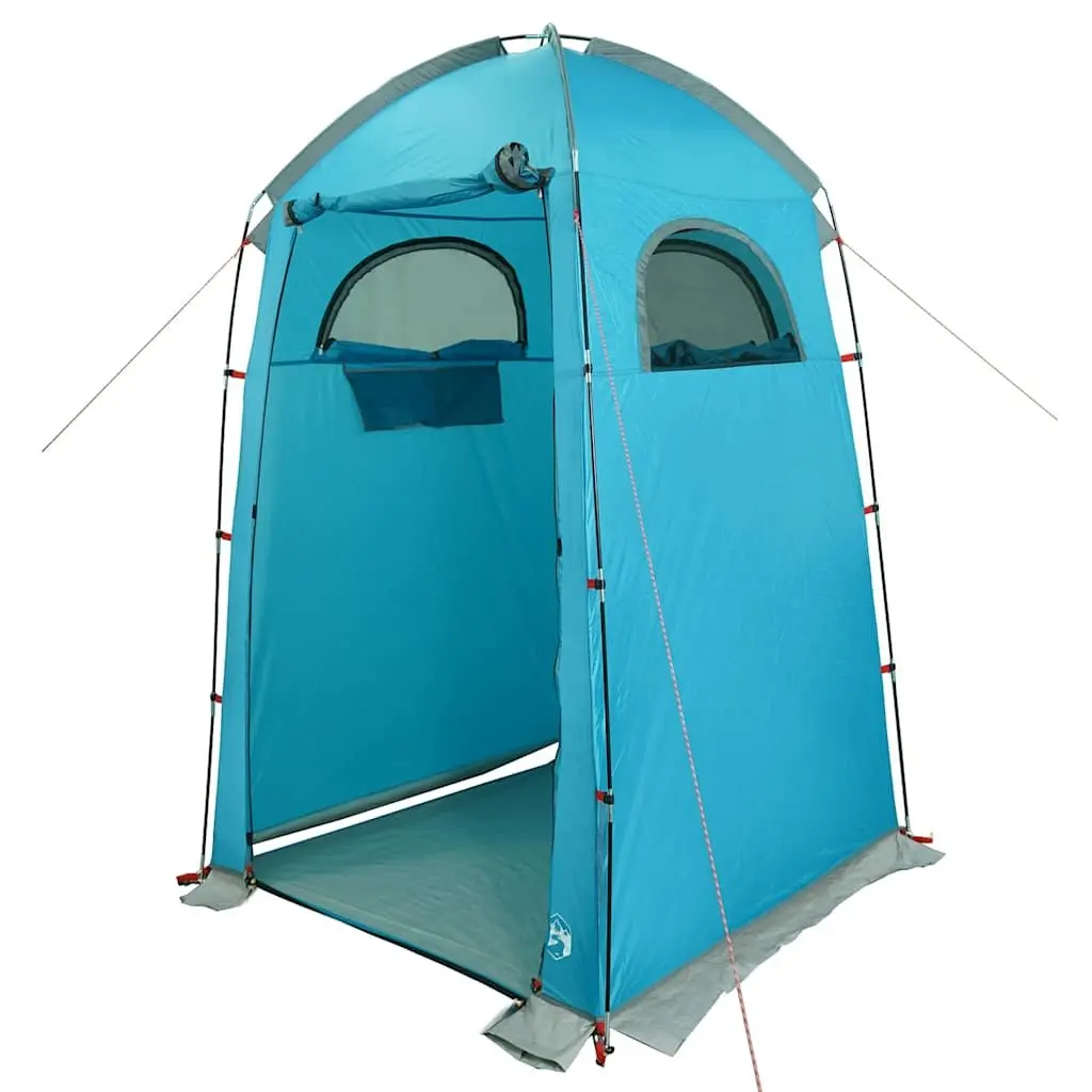 Shower Tent Polyester Waterproof Blue Portable Camping Privacy Toilet Changing Room