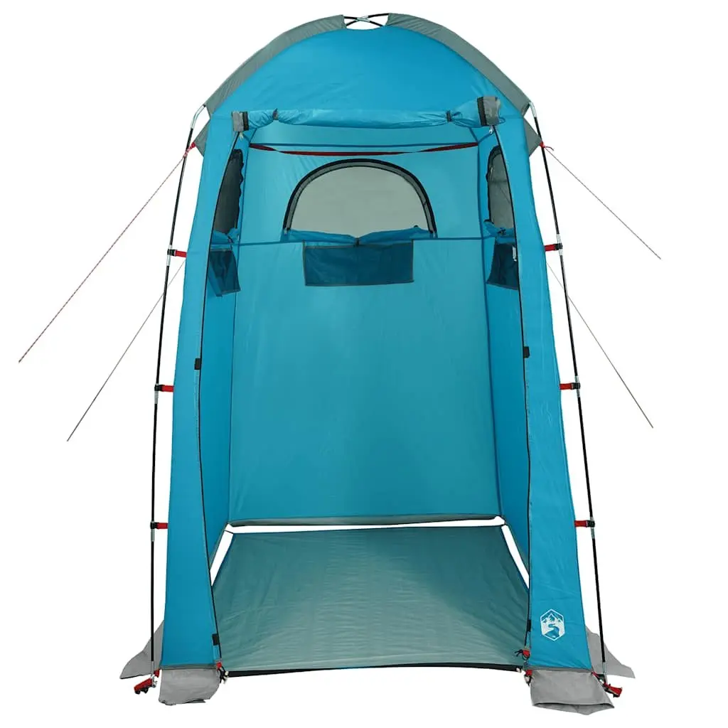 Shower Tent Polyester Waterproof Blue Portable Camping Privacy Toilet Changing Room
