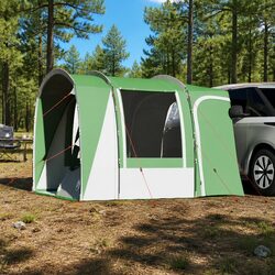 Durable 4-Person Green Waterproof Car Tent for Camping