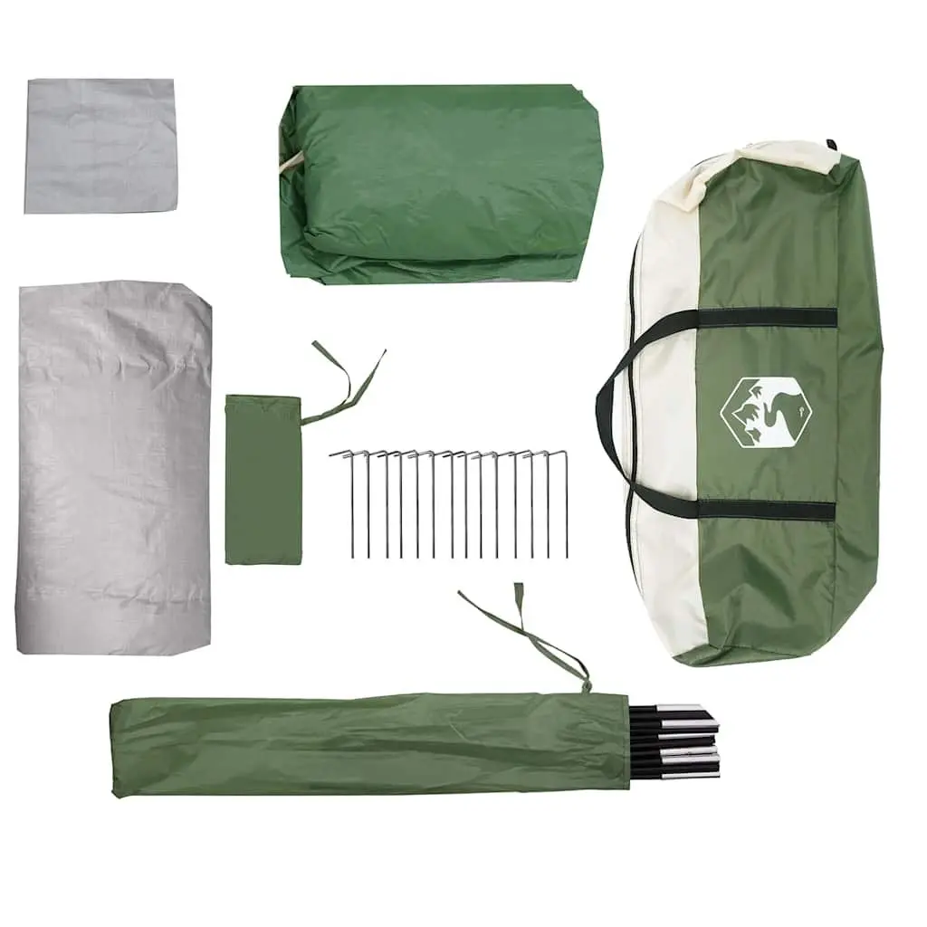 Car Tent Polyester 4-Person Green Waterproof Camping Shelter