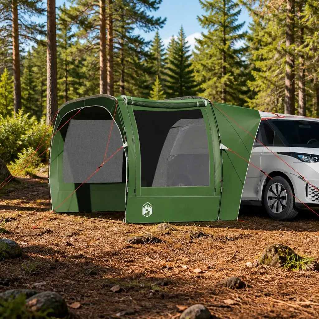 Green Car Tent for Easy Outdoor Setup
