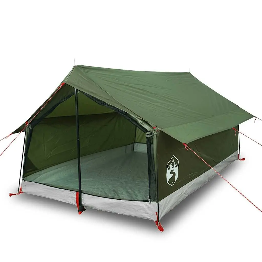 Camping Tent Polyester 2-Person Waterproof Olive Green