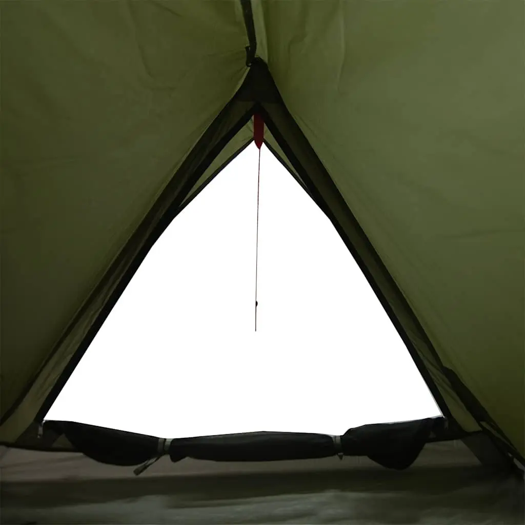 Camping Tent Polyester 2-Person Green Waterproof Mosquito Protection