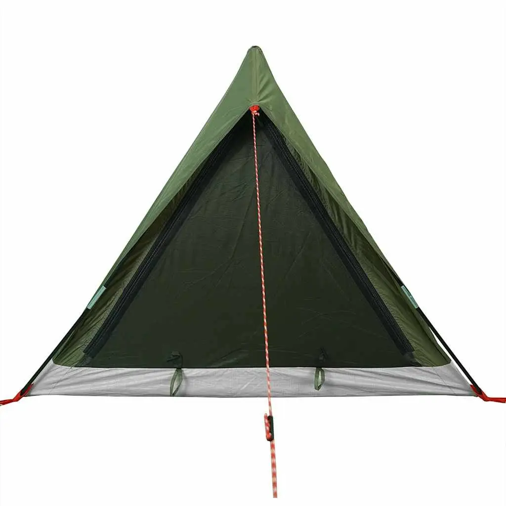 Camping Tent Polyester 2-Person Green Waterproof Mosquito Protection
