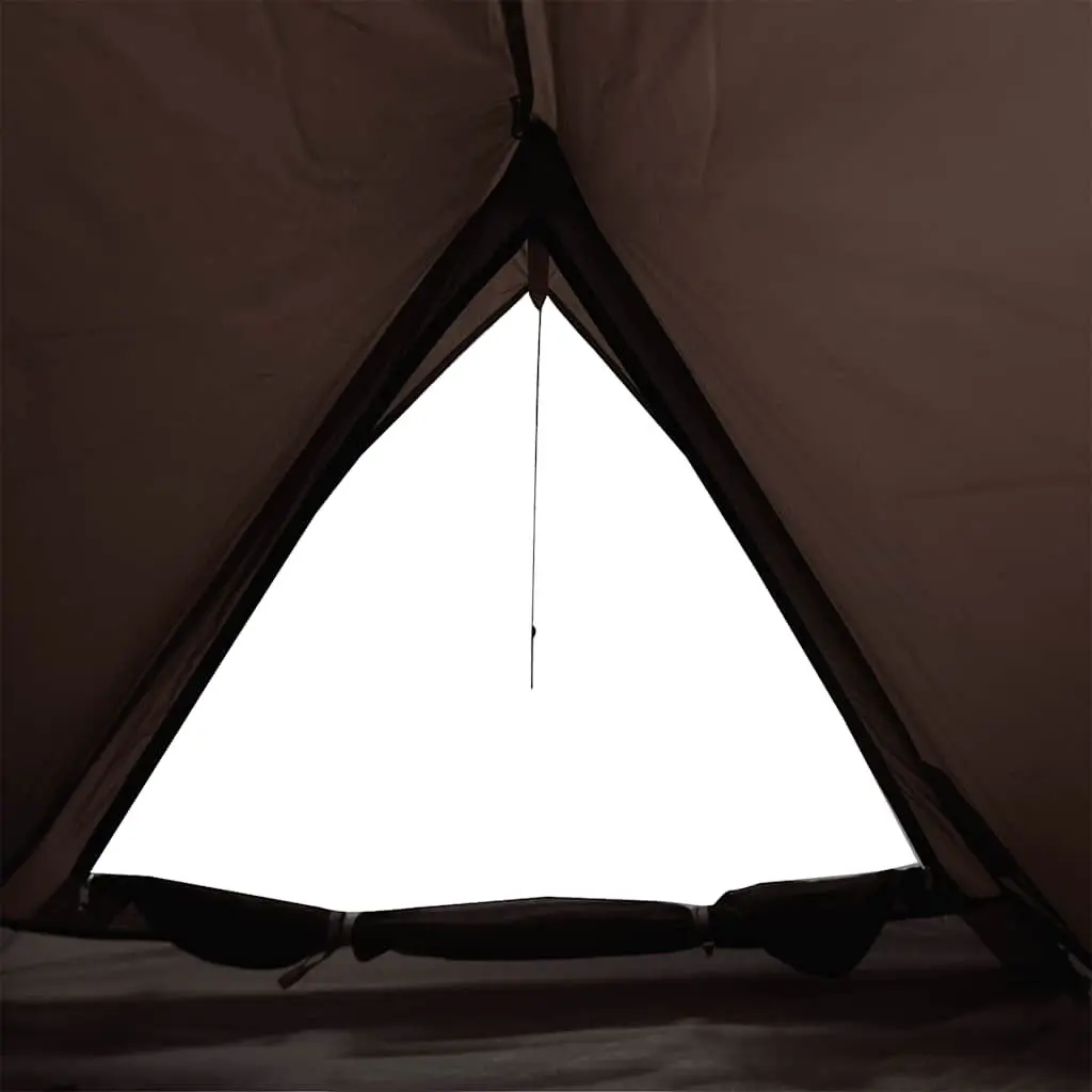 2-Person Brown Camping Tent with Mosquito Mesh