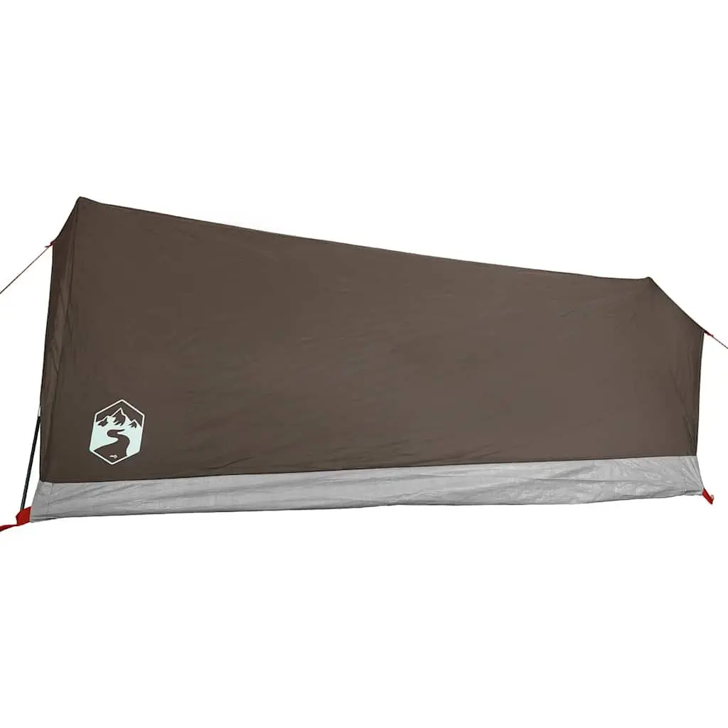 2-Person Brown Camping Tent with Mosquito Mesh