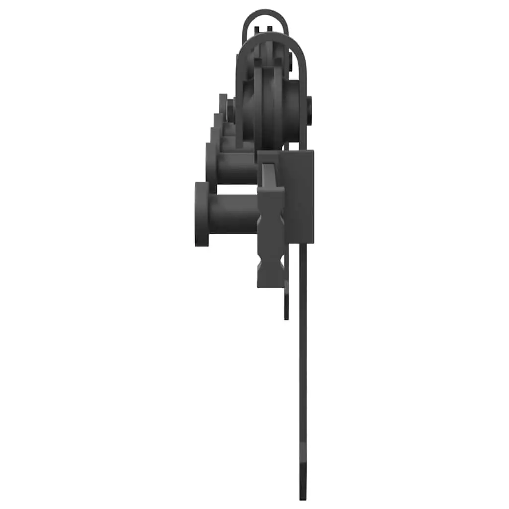 Black Sliding Door Hardware Kit 152.5cm