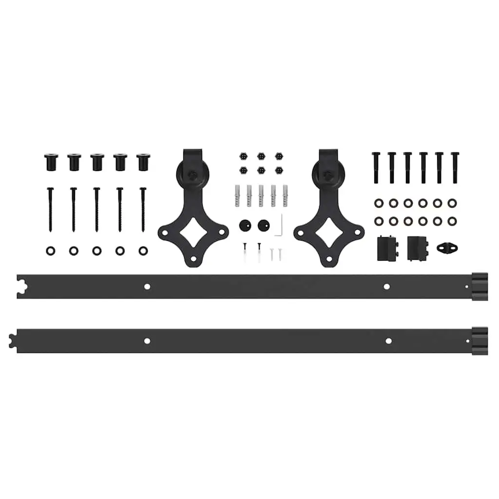 Sliding Door Hardware Kit 152.5cm Steel Track