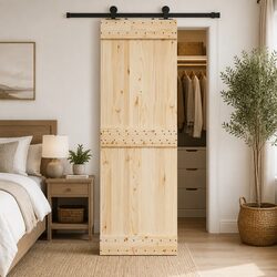 High-Quality Sliding Door Hardware Kit 152.5cm Black