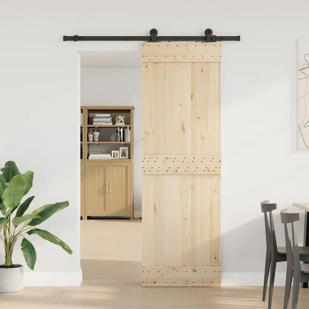 Sliding Door Hardware Kit 152.5cm Black
