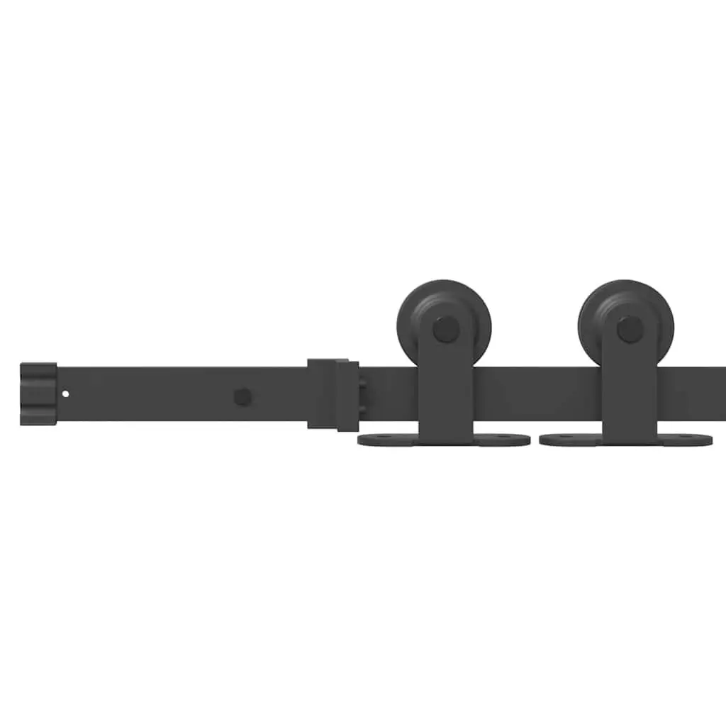 Sliding Door Hardware Kit 152.5cm Black