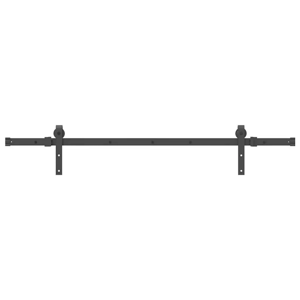 Black Sliding Door Hardware Kit 152.5cm