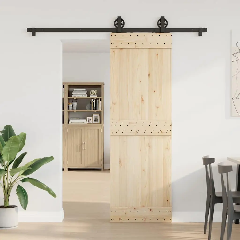 Sliding Door Hardware Kit 200cm Steel Track System