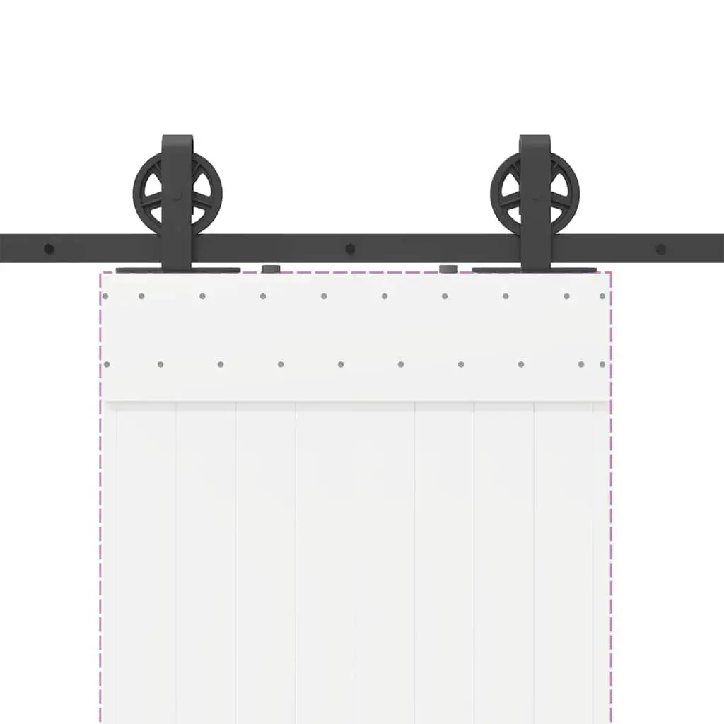 Sliding Door Hardware Kit 200cm Steel Track System