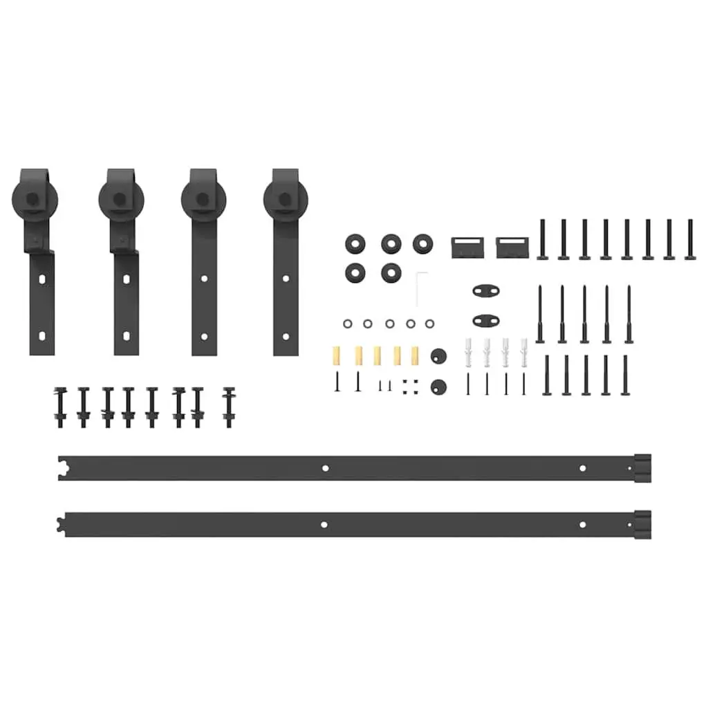 183cm Steel Sliding Door Hardware Kit with Smooth Operation