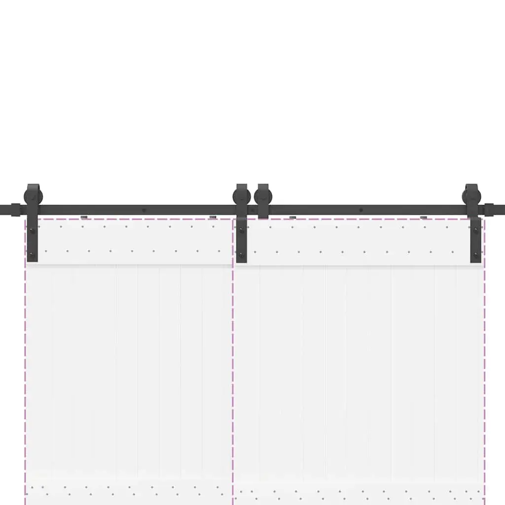 183cm Steel Sliding Door Hardware Kit with Smooth Operation
