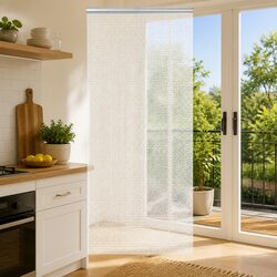 Aluminium Silver Chain Door Fly Screen 80x201 cm