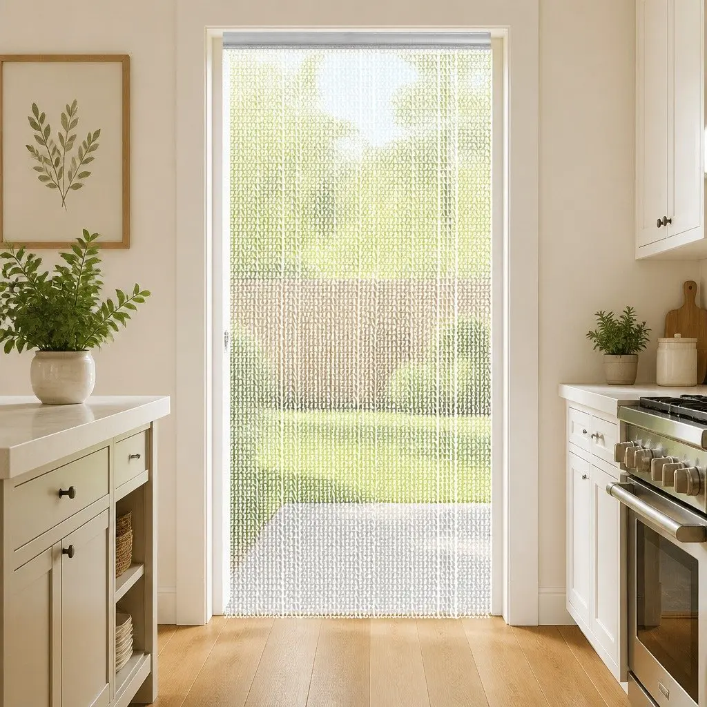Chain Door Fly Screen 80x212 cm Silver
