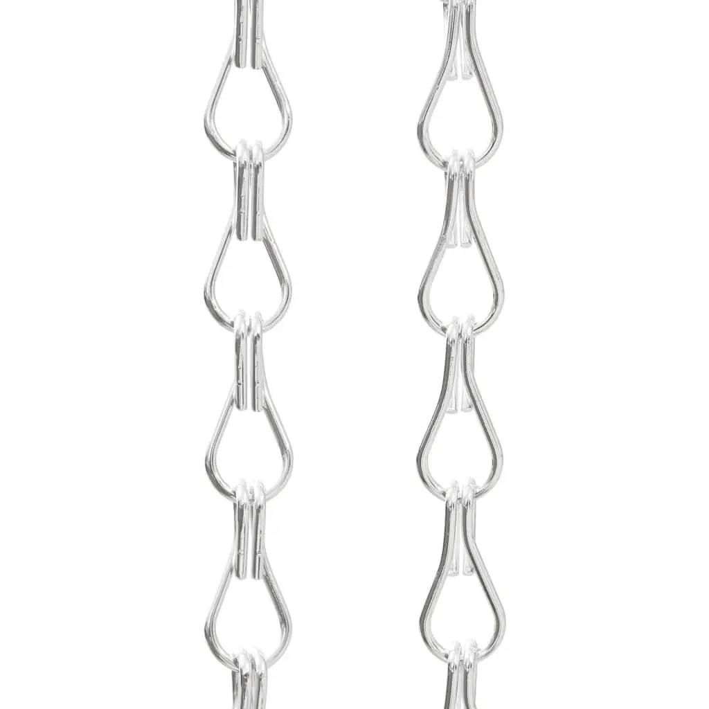 Silver Aluminium Chain Door Fly Screen 80x221 cm