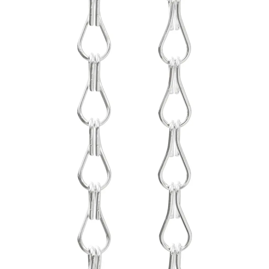 Chain Door Fly Screen 90x200cm Silver Aluminium