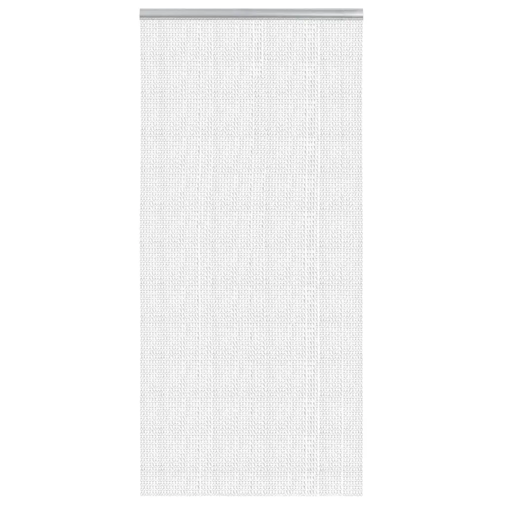 Aluminium Chain Door Fly Screen 100x200 cm Silver Adjustable