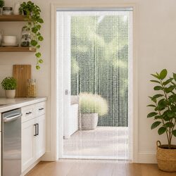 Premium Aluminium Chain Door Fly Screen 100x212 cm