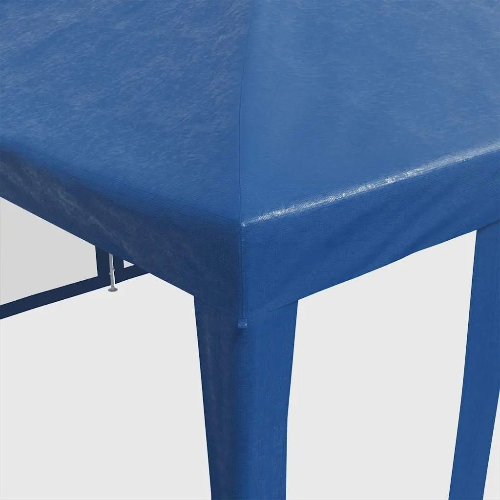 6x4m Blue Party Tent with Mesh Walls