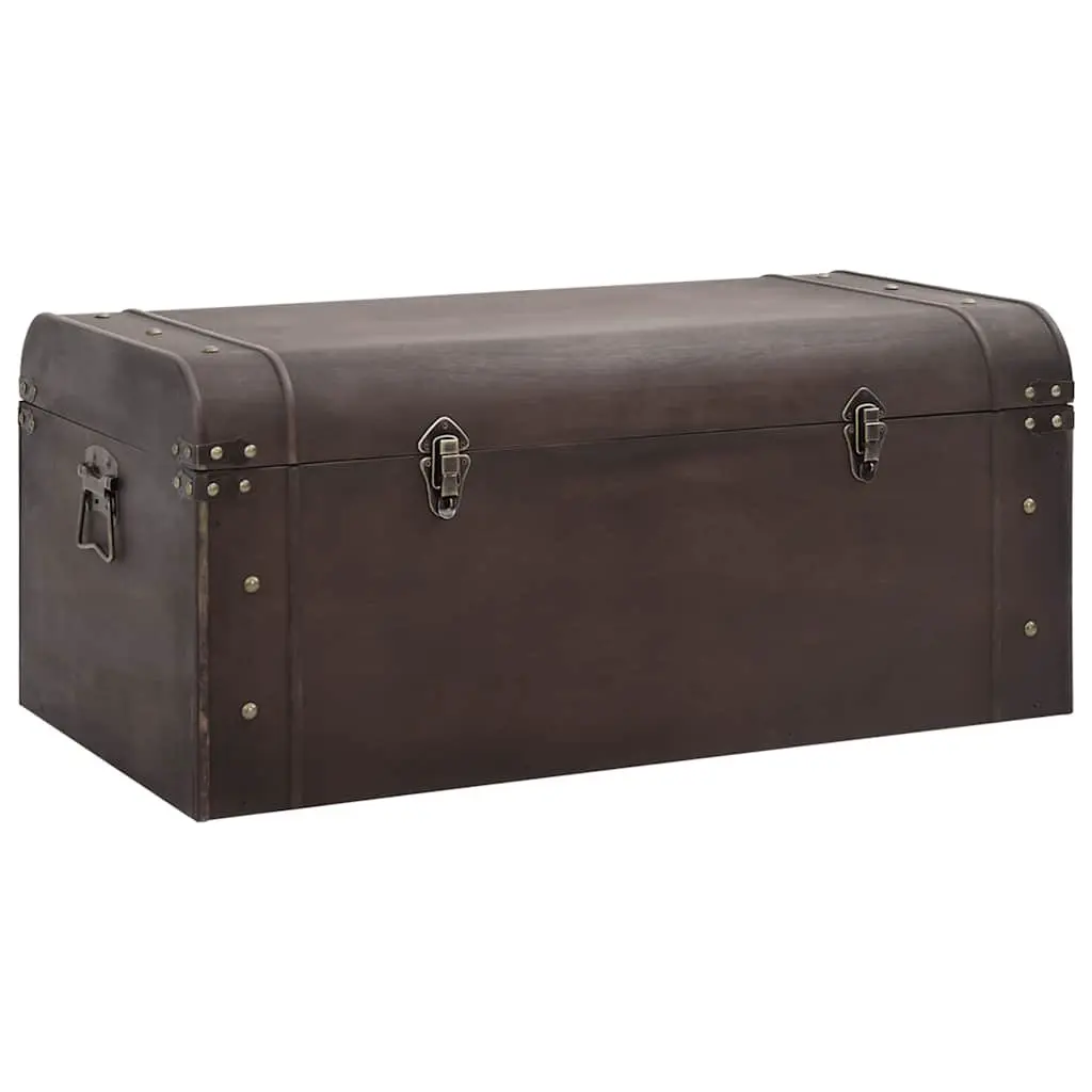 Storage Chest Plywood 90 x 50 x 39.5 cm Brown