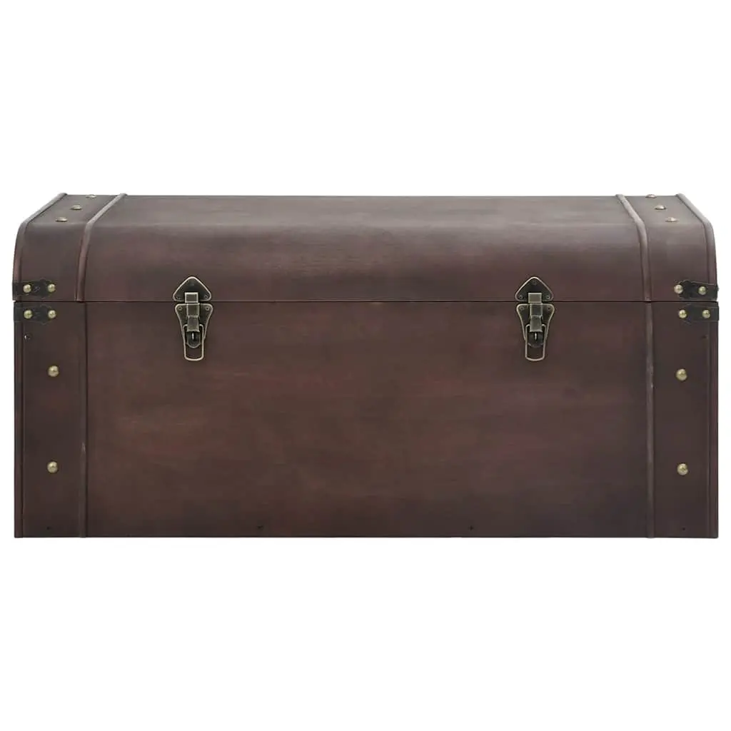 Storage Chest Plywood 90 x 50 x 39.5 cm Brown