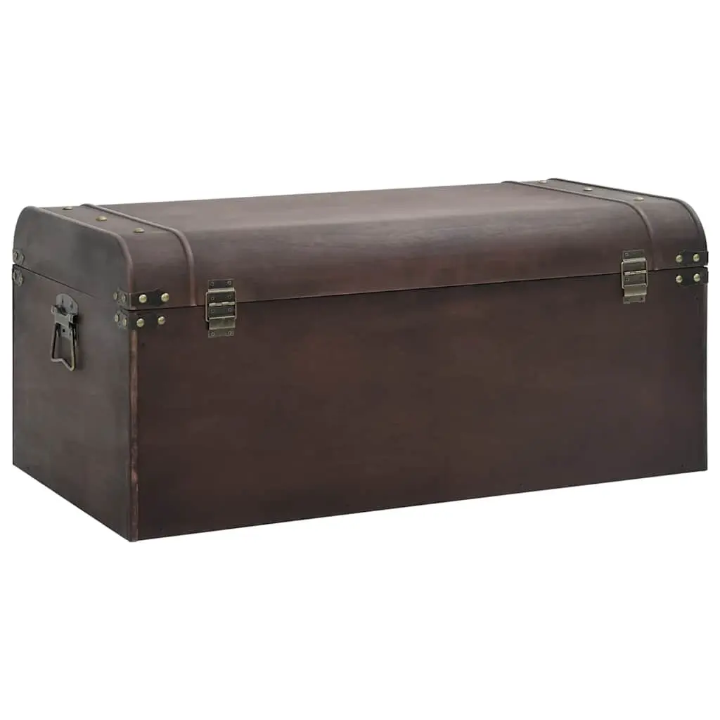 Storage Chest Plywood 90 x 50 x 39.5 cm Brown
