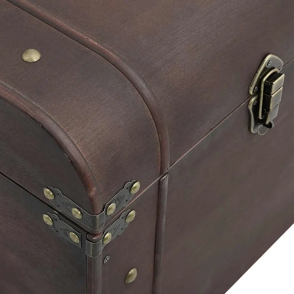 Storage Chest Plywood 90 x 50 x 39.5 cm Brown