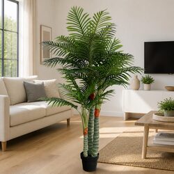 Artificial Palm Tree 180cm 3 Trunks Indoor Decorative Plant Home Garden Living