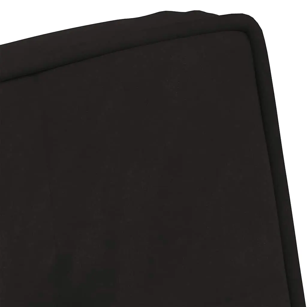 Relaxing Chair Velvet Black with Footrest