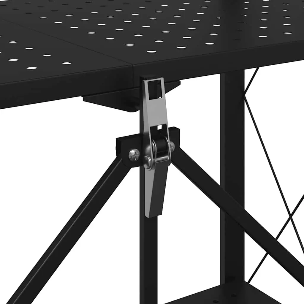 Blue Storage Shelf on Wheels 71x34x88cm