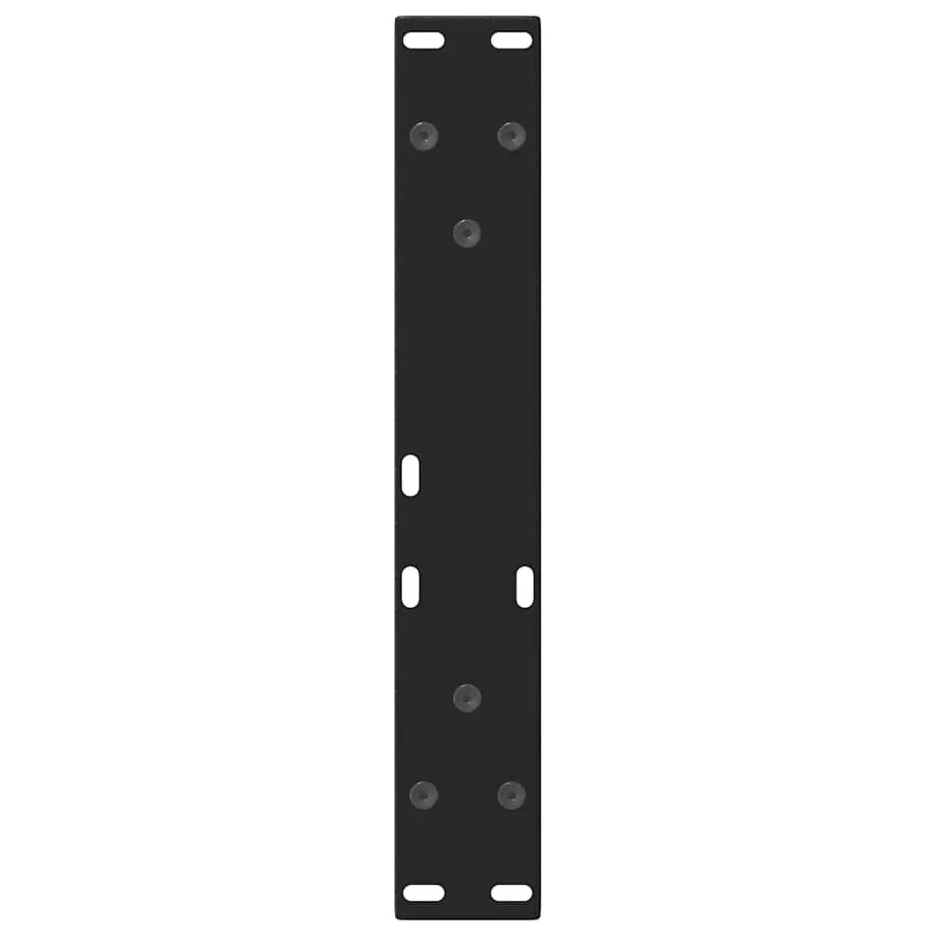 Coffee Table Legs Steel V-Shape Black 38x42-43.3cm Pair