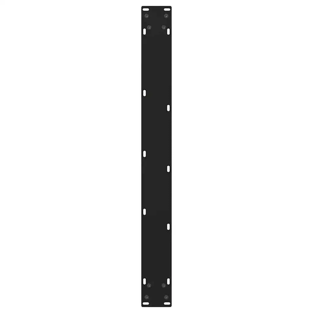 Dining Table Legs Steel V-Shape Black 70x72-73.3cm 2pcs Adjustable Levellers