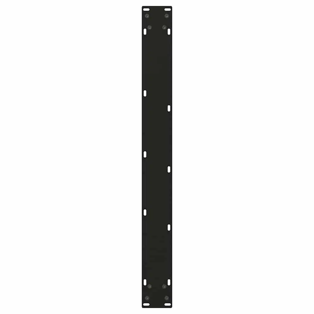 Dining Table Legs Steel V-Shape 80x72-73.3cm Black 2 pcs
