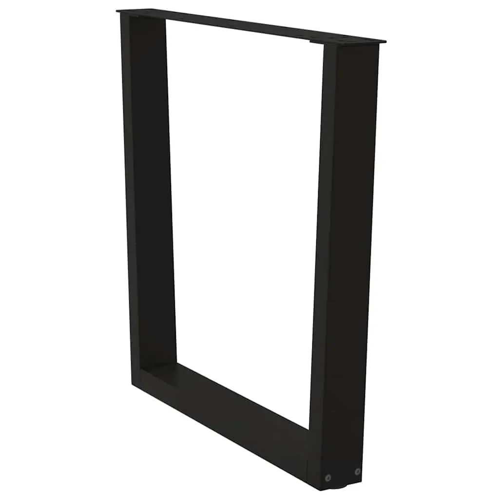 V-Shape Dining Table Legs Pair in Black