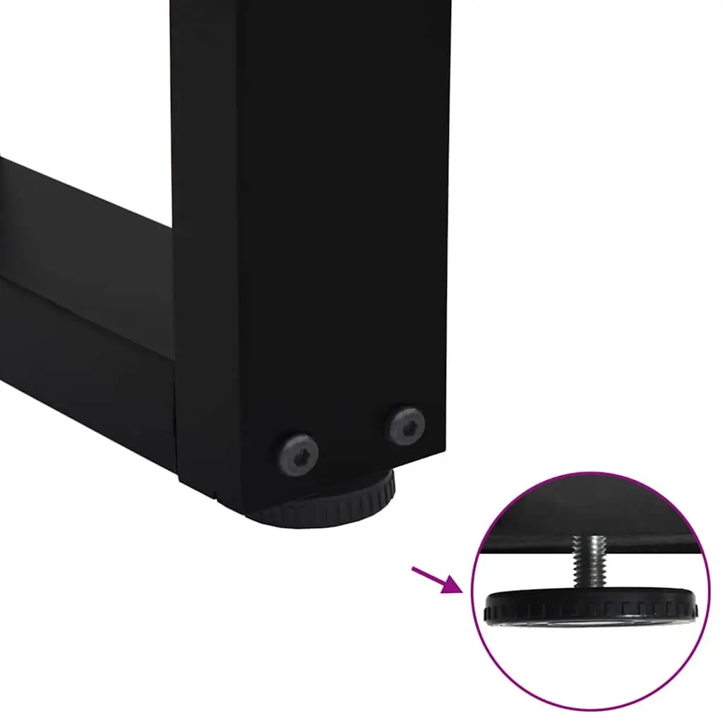 V-Shape Dining Table Legs Pair in Black