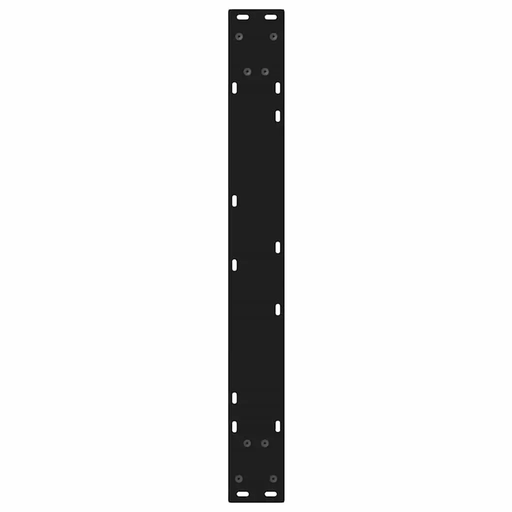 Black Steel Dining Table Legs with Adjustable Feet