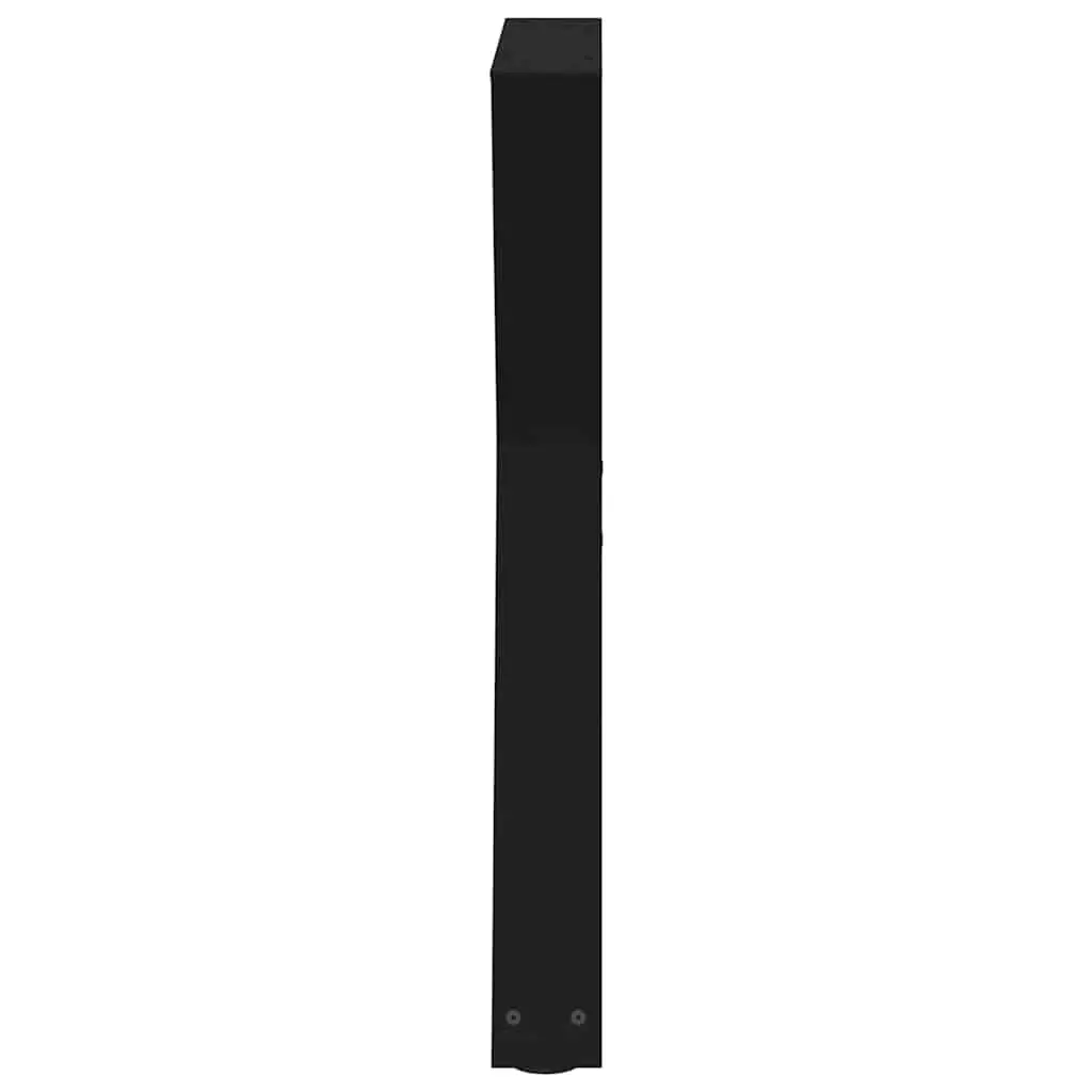 Adjustable Black Steel Dining Table Legs, 80x72-73.3cm