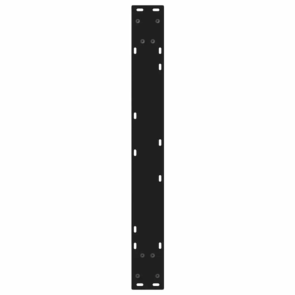 Adjustable Black Steel Dining Table Legs, 80x72-73.3cm