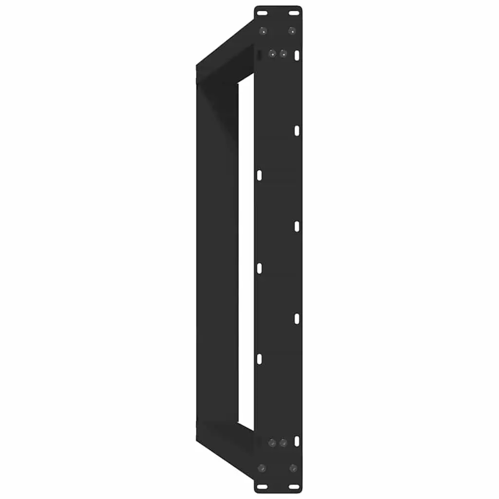 Dining Table Legs Steel U-Shaped 70x72-73cm Black 2 pcs