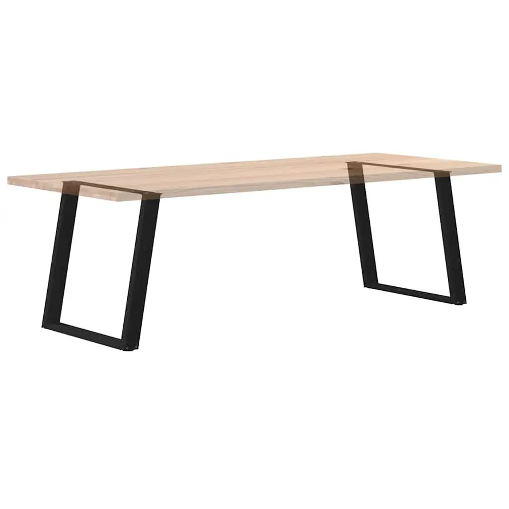 Dining Table Legs Steel U-Shaped 70x72-73cm Black 2 pcs